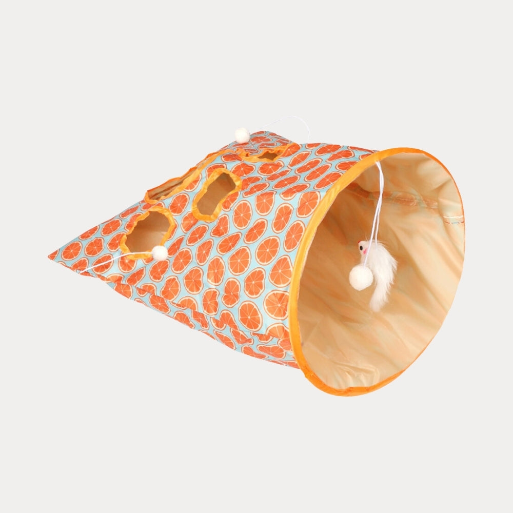 Collapsible Cat Play Tunnels & Plush Toys | Pet Life Go