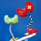Game Handle Rope Dog Tug Toy for Teething and Active Play