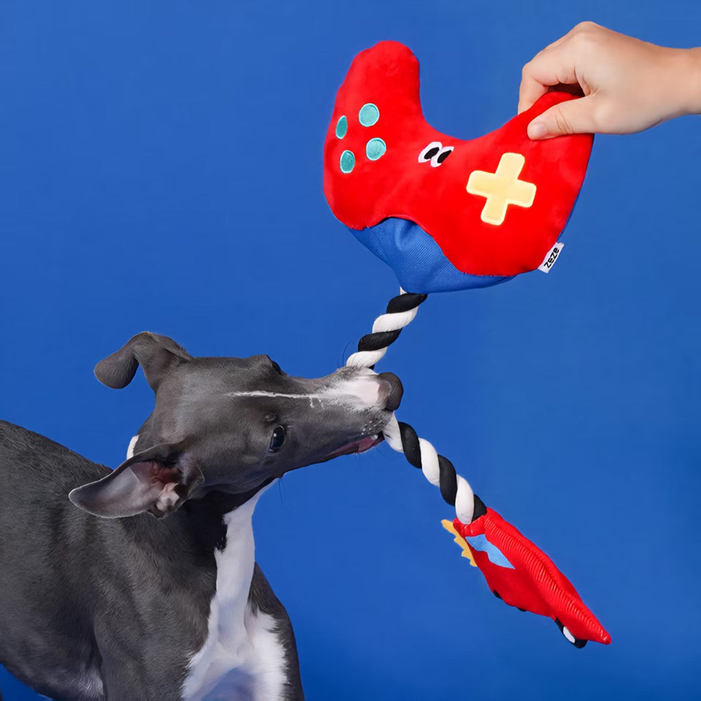 Game Handle Rope Dog Tug Toy for Teething and Active Play
