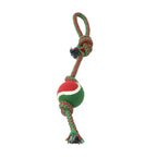 Christmas Rope Dog Tug Toy for Chewing and Teeth Cleaning