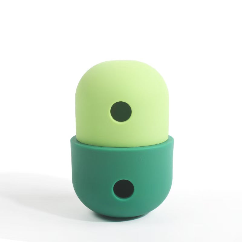 Silicone Dog Treat Ball Toy for Chewing and Slow Feeding