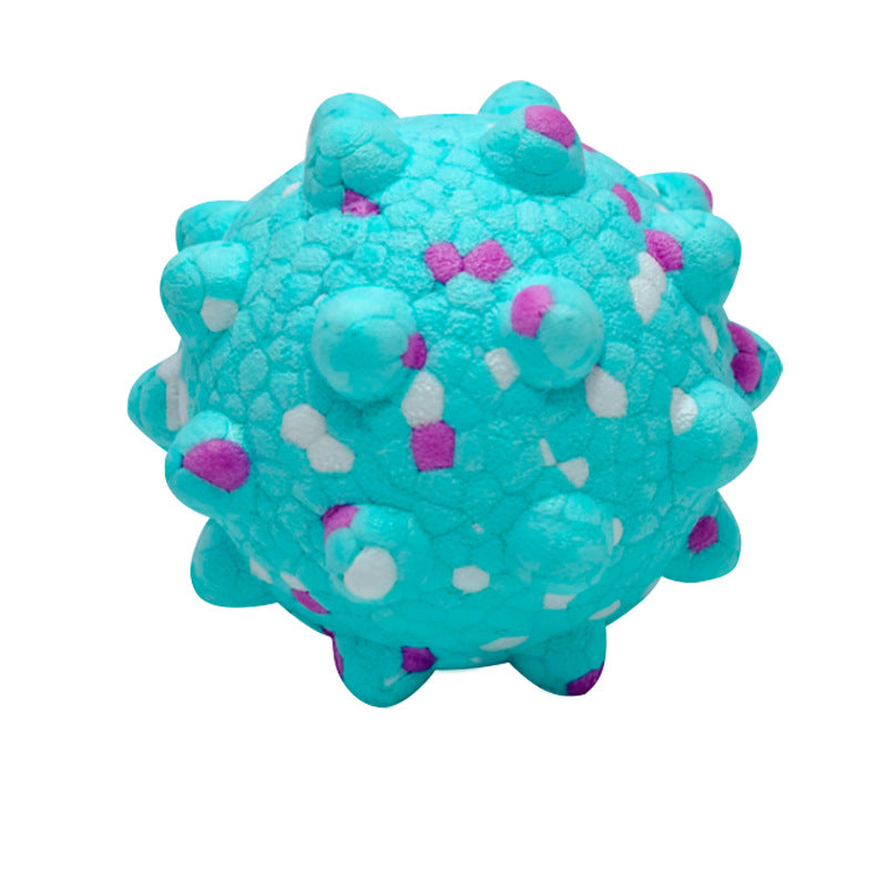 Green ETPU dog ball toy for high bounce and fetch play