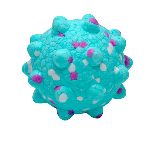 Green ETPU dog ball toy for high bounce and fetch play