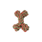 Holiday cotton rope chew toy for dogs of all sizes