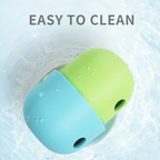 Silicone dog treat ball toy for chewing and slow feeding
