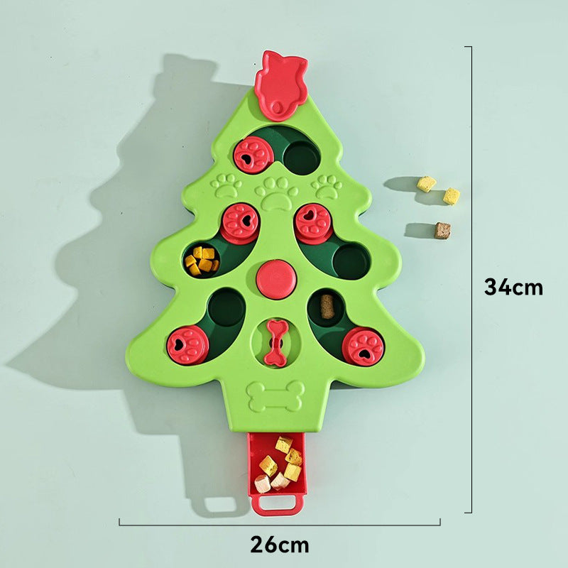Slow feeder tray puzzle toy for dogs with anti-slip base